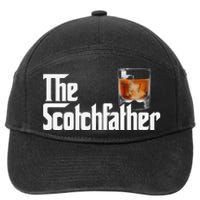 The Scotchfather Scotch Father Dad Father's Day Drinking 7-Panel Snapback Hat