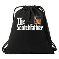 The Scotchfather Scotch Father Dad Father's Day Drinking Drawstring Bag