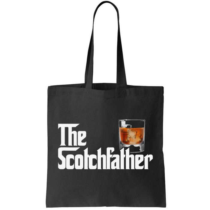 The Scotchfather Scotch Father Dad Father's Day Drinking Tote Bag