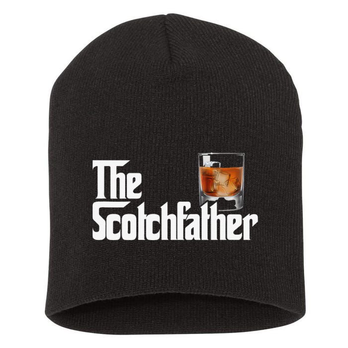 The Scotchfather Scotch Father Dad Father's Day Drinking Short Acrylic Beanie