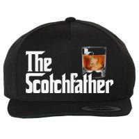 The Scotchfather Scotch Father Dad Father's Day Drinking Wool Snapback Cap