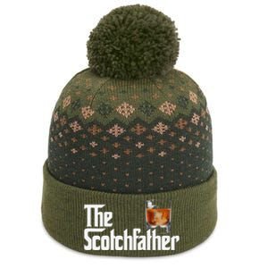 The Scotchfather Scotch Father Dad Father's Day Drinking The Baniff Cuffed Pom Beanie