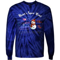 There S Snow Place Like The Library Christmas Tie-Dye Long Sleeve Shirt