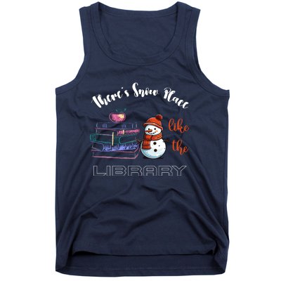 There S Snow Place Like The Library Christmas Tank Top