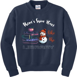 There S Snow Place Like The Library Christmas Kids Sweatshirt