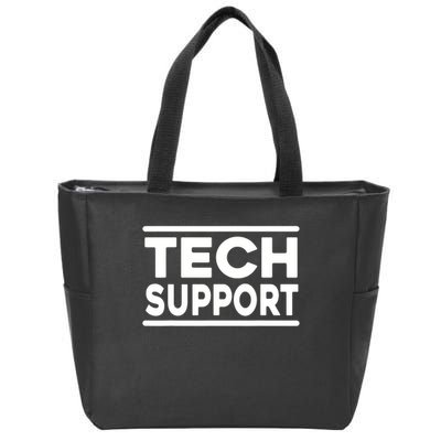 Tech Support Shirt Men Women Tech Support Funny  Zip Tote Bag