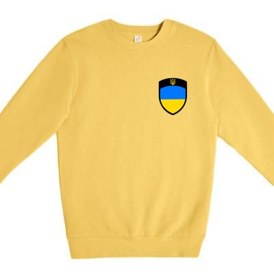 Tactical Shield Support 5 11 Ukraine Volodymyr Zelenskyy Trident Military Premium Crewneck Sweatshirt