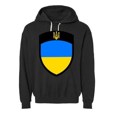 Tactical Shield Support 5 11 Ukraine Volodymyr Zelenskyy Trident Military Garment-Dyed Fleece Hoodie