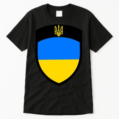 Tactical Shield Support 5 11 Ukraine Volodymyr Zelenskyy Trident Military Tall T-Shirt