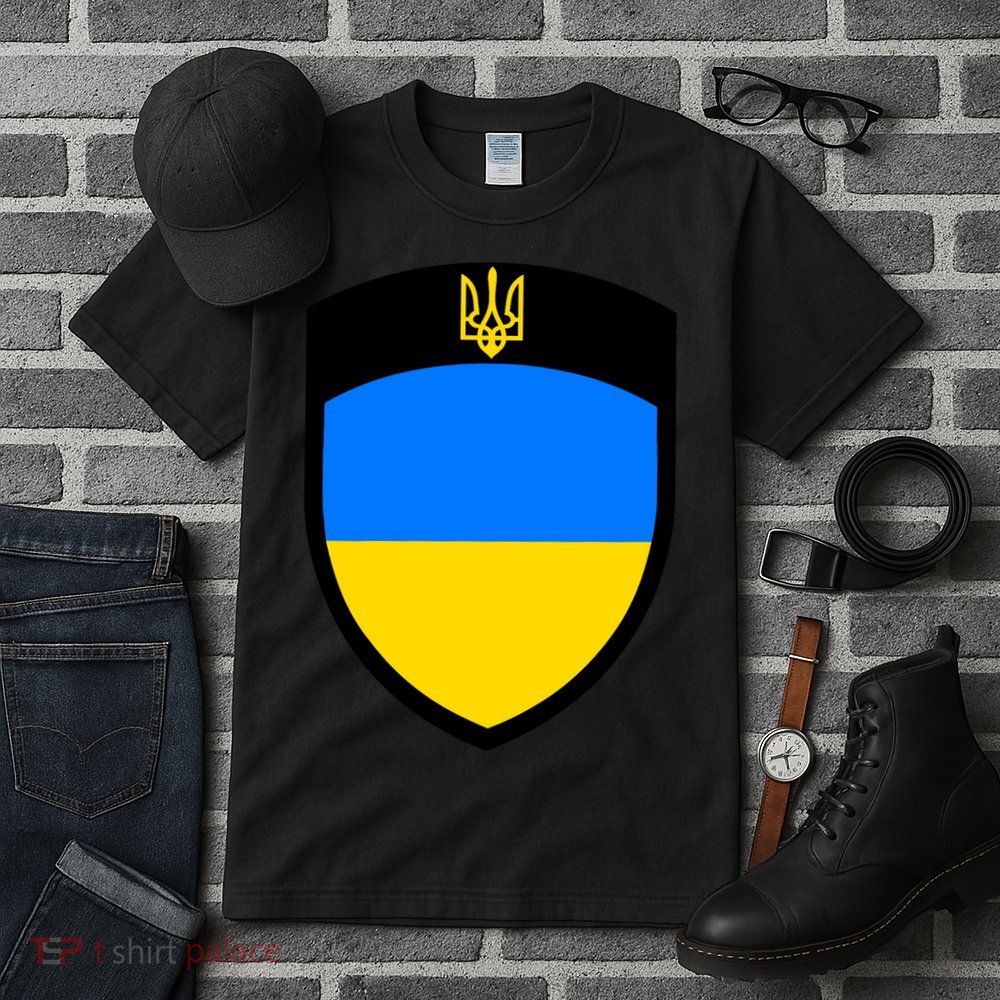 Tactical Shield Support 5 11 Ukraine Volodymyr Zelenskyy Trident Military Tall T-Shirt