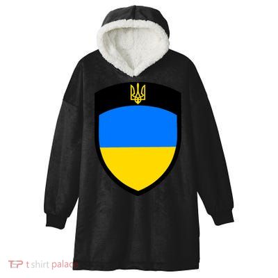 Tactical Shield Support 5 11 Ukraine Volodymyr Zelenskyy Trident Military Hooded Wearable Blanket
