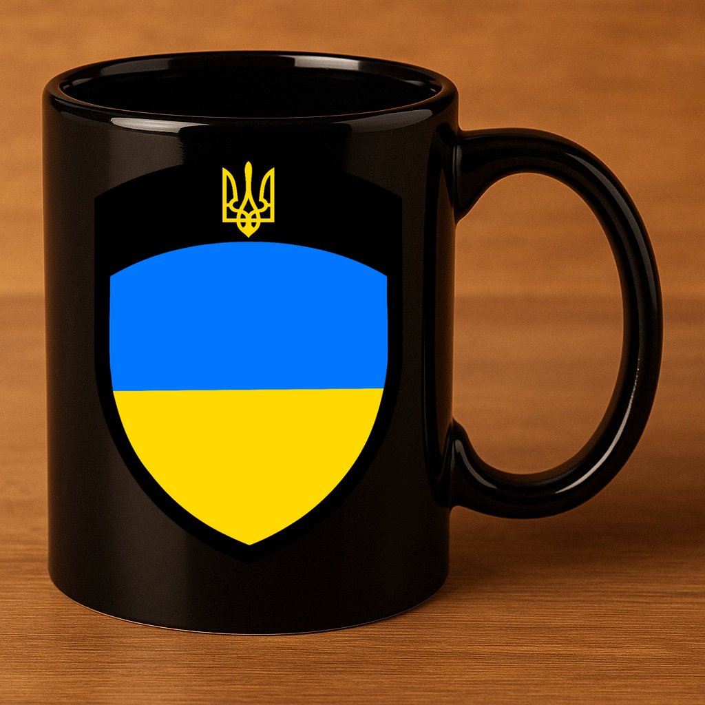 Tactical Shield Support 5 11 Ukraine Volodymyr Zelenskyy Trident Military 11oz C Handle Ceramic Mug