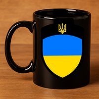 Tactical Shield Support 5 11 Ukraine Volodymyr Zelenskyy Trident Military 11oz C Handle Ceramic Mug