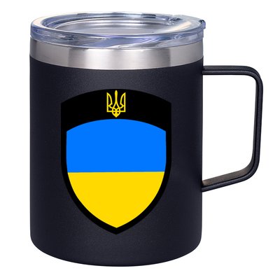 Tactical Shield Support 5 11 Ukraine Volodymyr Zelenskyy Trident Military 12oz Stainless Steel Coffee Mug