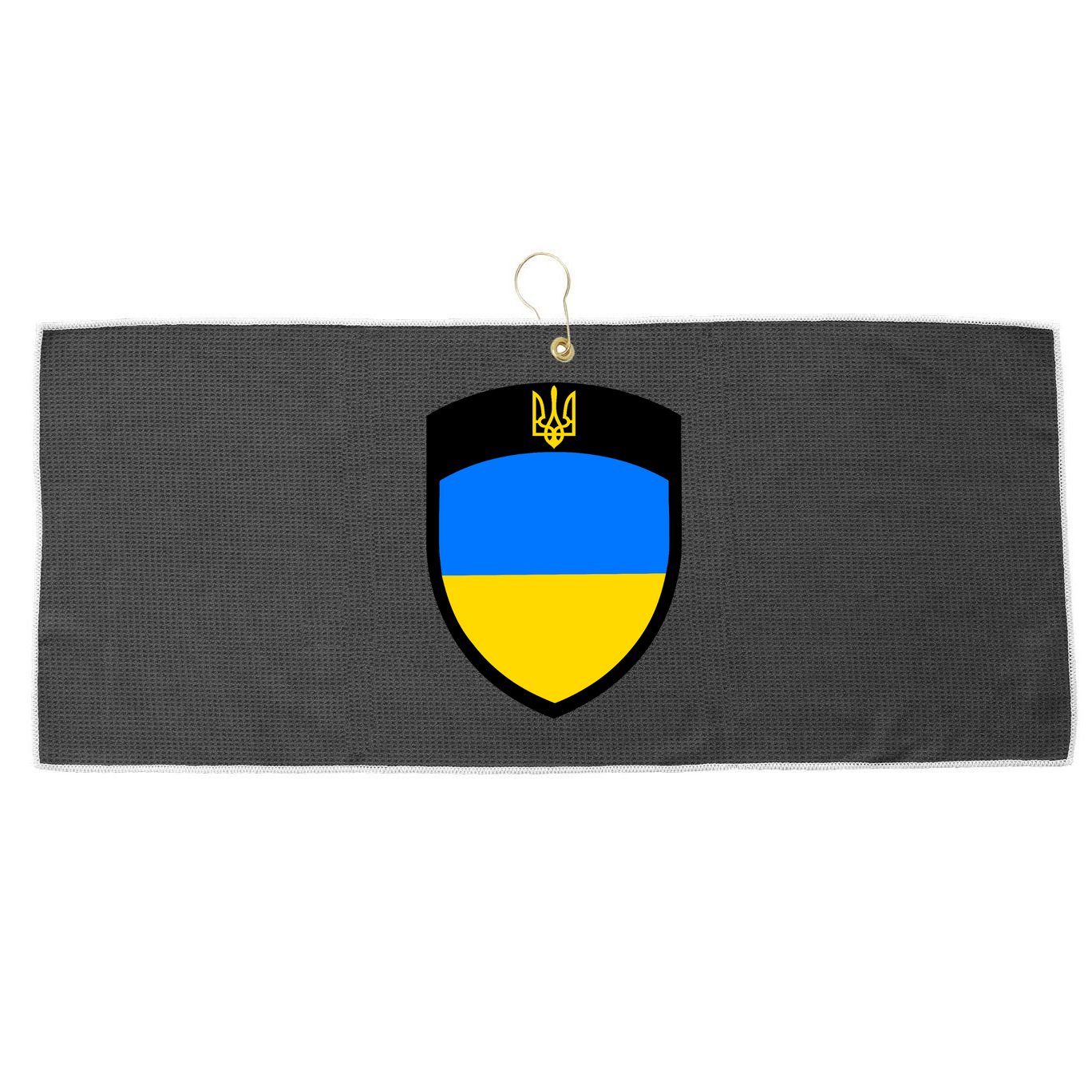 Tactical Shield Support 5 11 Ukraine Volodymyr Zelenskyy Trident Military Large Microfiber Waffle Golf Towel