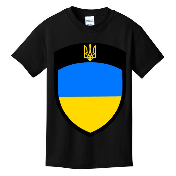 Tactical Shield Support 5 11 Ukraine Volodymyr Zelenskyy Trident Military Kids T-Shirt
