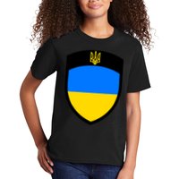 Tactical Shield Support 5 11 Ukraine Volodymyr Zelenskyy Trident Military Kids T-Shirt