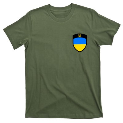 Tactical Shield Support 5 11 Ukraine Volodymyr Zelenskyy Trident Military T-Shirt