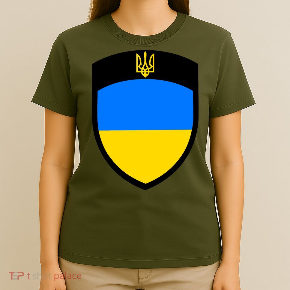 Tactical Shield Support 5 11 Ukraine Volodymyr Zelenskyy Trident Military T-Shirt