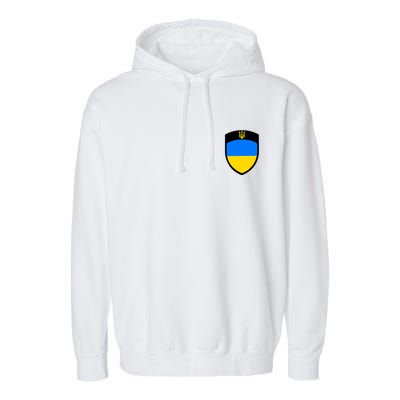 Tactical Shield Support 5 11 Ukraine Volodymyr Zelenskyy Trident Military Garment-Dyed Fleece Hoodie