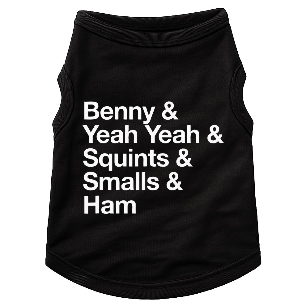 The Sandlot Stacked Name List Doggie Tank