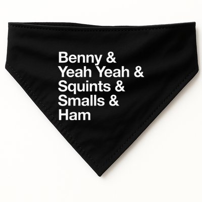 The Sandlot Stacked Name List USA-Made Doggie Bandana