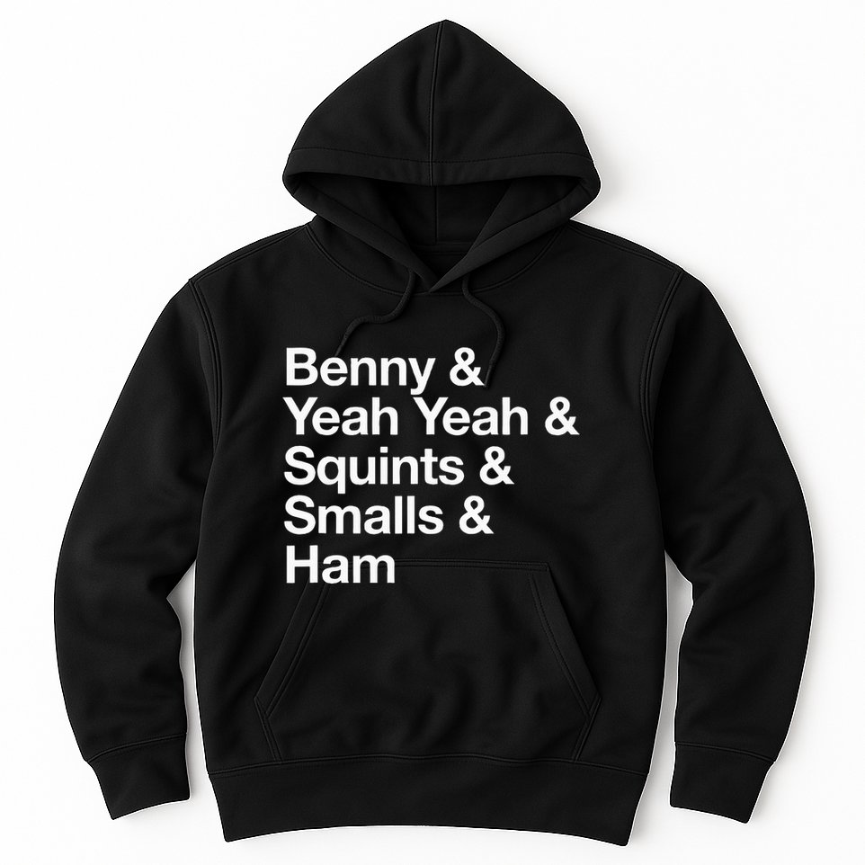 The Sandlot Stacked Name List Hoodie