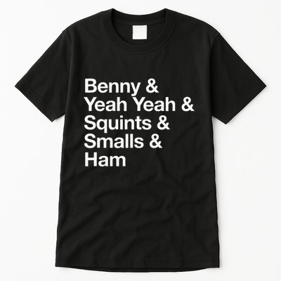 The Sandlot Stacked Name List Tall T-Shirt