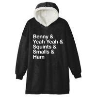 The Sandlot Stacked Name List Hooded Wearable Blanket