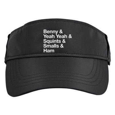 The Sandlot Stacked Name List Adult Drive Performance Visor