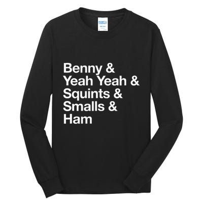 The Sandlot Stacked Name List Tall Long Sleeve T-Shirt