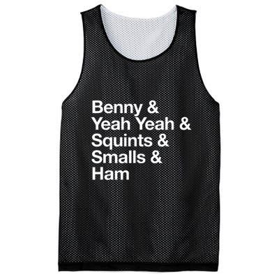 The Sandlot Stacked Name List Mesh Reversible Basketball Jersey Tank