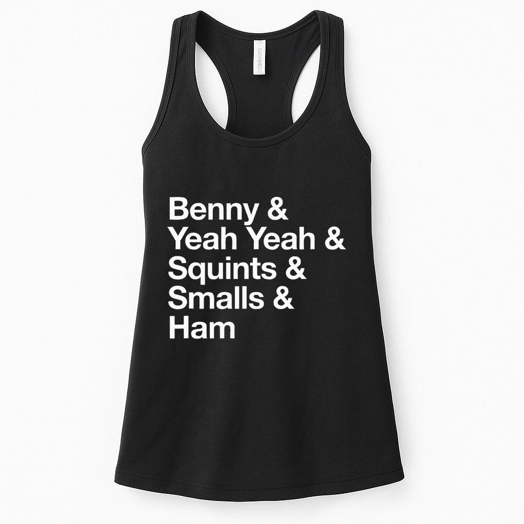 The Sandlot Stacked Name List Womens Tank Top