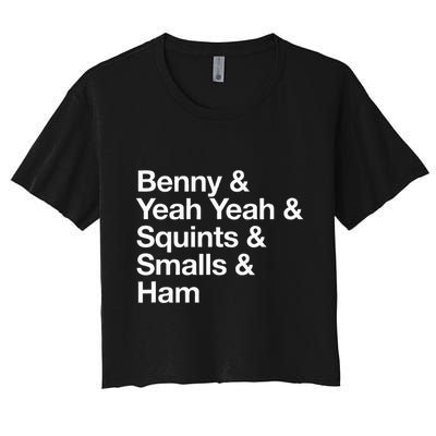 The Sandlot Stacked Name List Crop Top