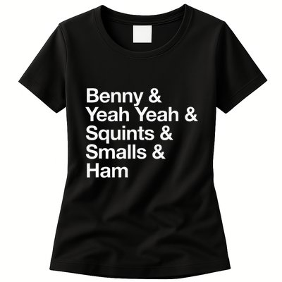 The Sandlot Stacked Name List Womens T-Shirt