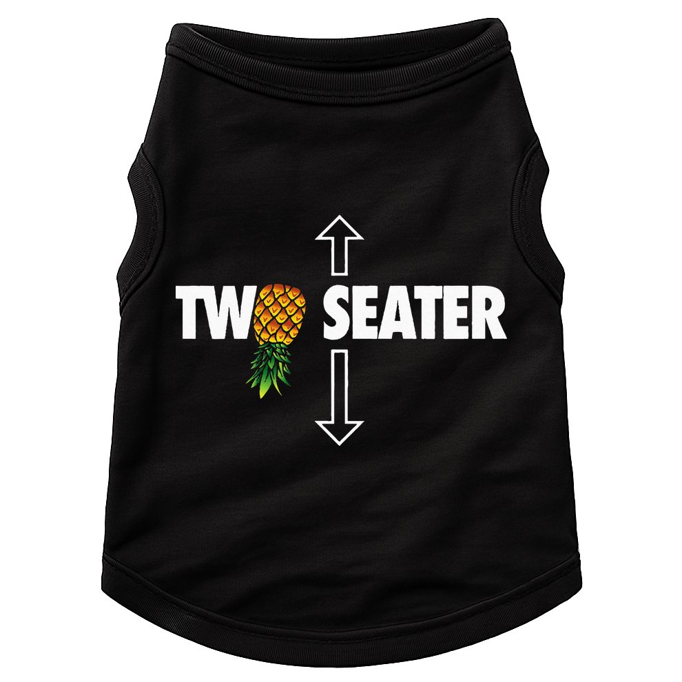 Two Seater Swinger Funny Upside Down Pineapple Swinger Doggie Tank