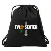 Two Seater Swinger Funny Upside Down Pineapple Swinger Drawstring Bag