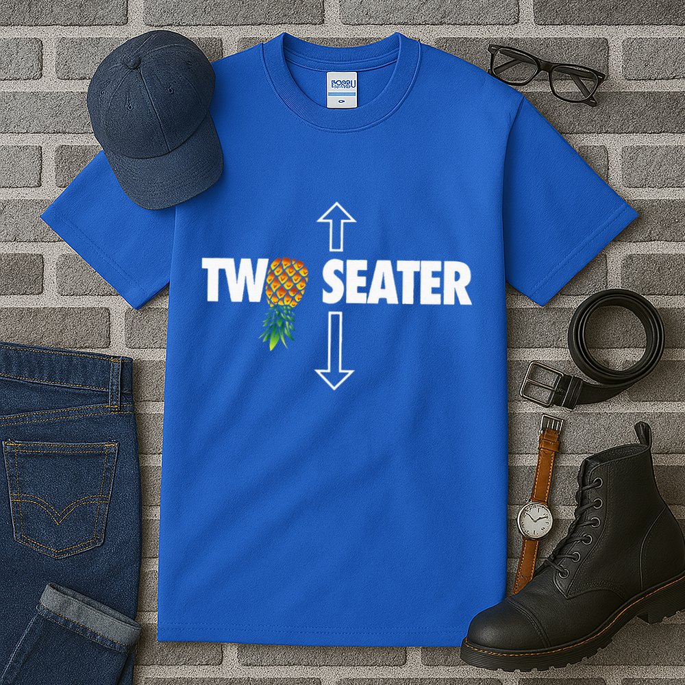 Two Seater Swinger Funny Upside Down Pineapple Swinger Tall T-Shirt