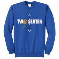 Two Seater Swinger Funny Upside Down Pineapple Swinger Tall Sweatshirt