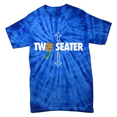 Two Seater Swinger Funny Upside Down Pineapple Swinger Tie-Dye T-Shirt