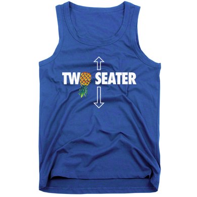 Two Seater Swinger Funny Upside Down Pineapple Swinger Tank Top