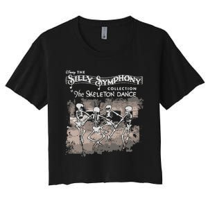 The Silly Symphony Skeleton Dance Halloween Women's Crop Top Tee