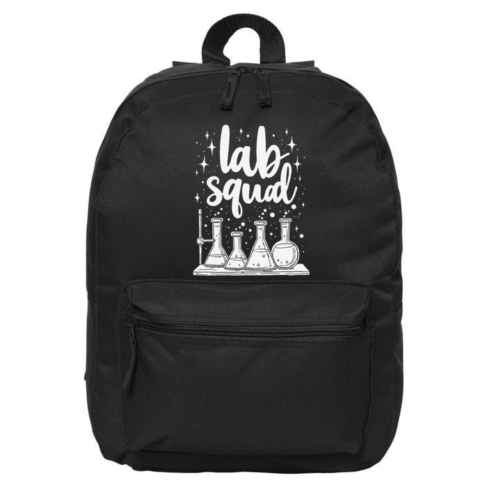 Testing Squad Samples Analysis Chemical Lab Technician 16 in Basic Backpack
