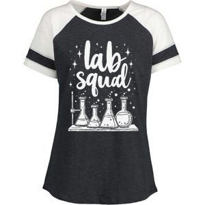 Testing Squad Samples Analysis Chemical Lab Technician Enza Ladies Jersey Colorblock Tee