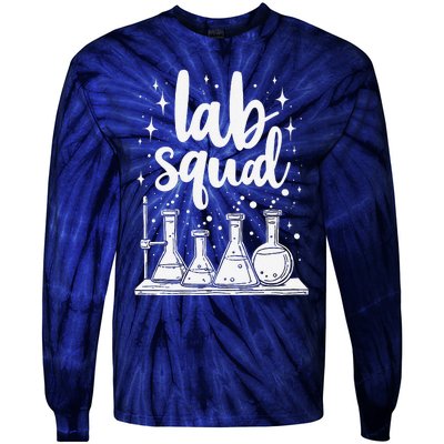 Testing Squad Samples Analysis Chemical Lab Technician Tie-Dye Long Sleeve Shirt