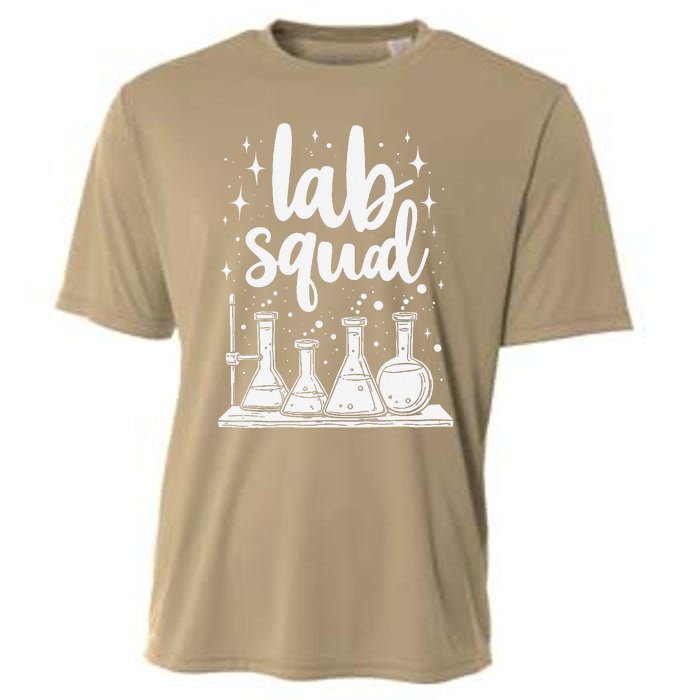 Testing Squad Samples Analysis Chemical Lab Technician Cooling Performance Crew T-Shirt