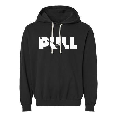 Trap Skeet Shooting Clay Pigeon Hunter Shotgun Garment-Dyed Fleece Hoodie