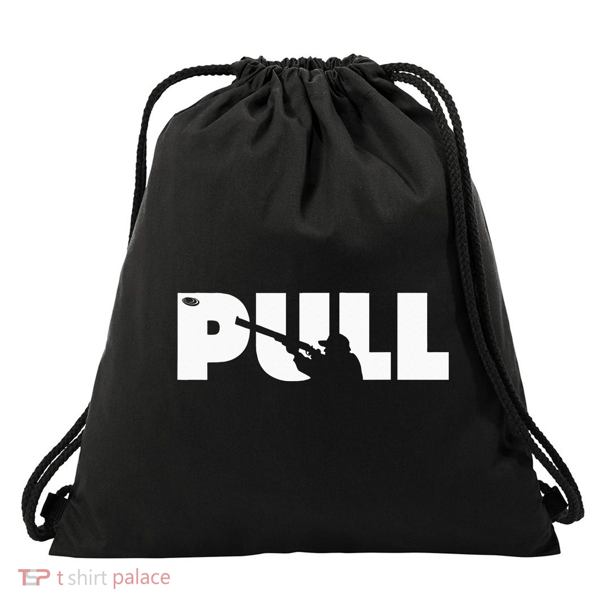Trap Skeet Shooting Clay Pigeon Hunter Shotgun Drawstring Bag