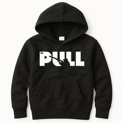 Trap Skeet Shooting Clay Pigeon Hunter Shotgun Kids Hoodie