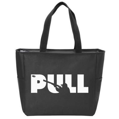Trap Skeet Shooting Clay Pigeon Hunter Shotgun Zip Tote Bag